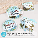 96 Pcs Ofishally Retired Decorations Fishing Themed Retirement Party