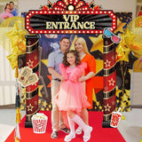10 Pcs Movie Night VIP Porch Sign Banner Welcome Porch Sign Banner
