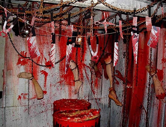 Halloween Party Decorations Bloody Banner Horror Scary Garland Decor