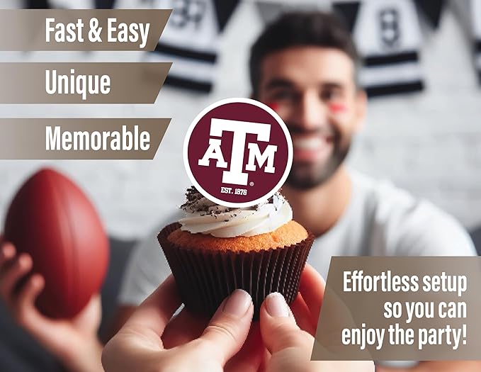 Texas A&M Party Supplies for TAMU Football, Birthday Gift, Graduation