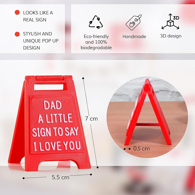 Gift for Dad – “Dad, A Little Sign to Say I Love You” – Valentines
