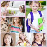 Ozepao Glitter Temporary Tattoos for Girls, 12 Sheets of Mixed