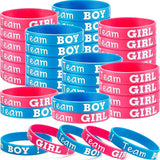 Gender Reveal Bracelets Includes Team Boy Wristbands and Team Girl
