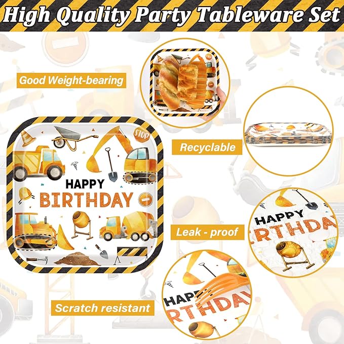Construction Birthday Party Supplies Construction Theme Decorations