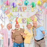 Retirement Party Decorations Kit for Women 17 Piece Elegant Pastel