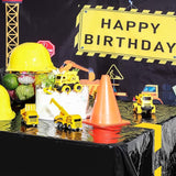 3 Pcs Construction Birthday Party Tablecloth 51 x 71 Inch Road Table