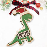 Dinosaur Christmas Ornament 2025 - Dinosaur Ornaments for Tree,