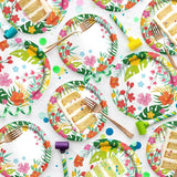 Tropical Luau Party Supplies Kit for 76 Count Aloha Hawaiian Party