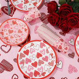 Valentines Day Decorations Party Supplies Set for 25 Disposable
