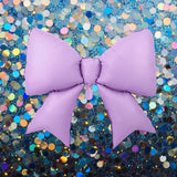 2pcs Large Bow Balloons, Bow Themed Party Decorations Elegant Coq Purp