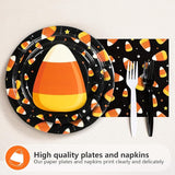 96PCS Candy Theme Corns Halloween Party Supplies Set Orange Trick