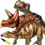 3 Pcs 52 Inflatable Dinosaur Balloon Dinosaur Party Decorations