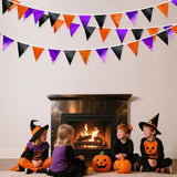 Black Orange Purple Halloween Party Decorations Metallic Fabric