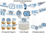 UNC Party Supplies for Football, Birthday Gift, Graduation Party