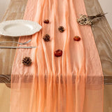 Keketoarrange 6pcs Fresh Salmon Cheesecloth Table Runner Valentines