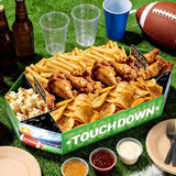 Football Party Supplies Kit 3 Pcs Large Football Paper Food Plates