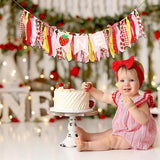Strawberry First Birthday High Chair Banner Sweet Berry 1st Birthday