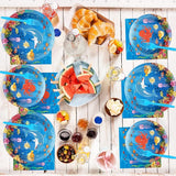 96 Pcs Ocean Under the Sea Plates and Napkins Party Supplies Ocean
