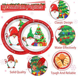 96 Pcs Christmas Party Supplies Paper Plates Napkins Merry Christmas
