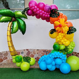 HILAVO Tropical Balloons 12 Inch Summer Hawaiian Hot Pink Orange Teal