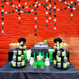 Black-Green Silver Party-Decorations Garland Streamers - 52Ft
