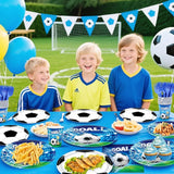 REDWORD Soccer Party Decorations 120Pcs Soccer Birthday Party
