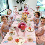 XJLANTTE 4Pcs Fairy Tablecloths - Fairy Birthday Party Table Cover