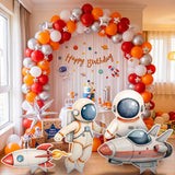 4 Pcs Large 30" Astronaut Cardboard Cutouts, Space Birthday