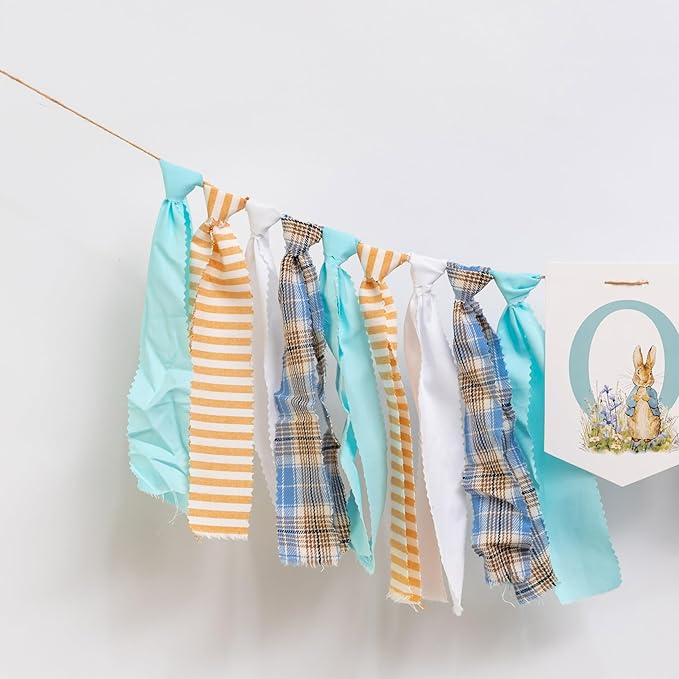 Rabbit One High Chair Banner First Birthday Party Highchair Banner