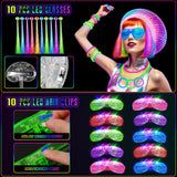 OLUPP Glow in the Dark Party Supplies, 264 PCS Light Up Party Favors
