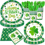 168Pcs St Patrick's Day Party Supplies St Patricks Day Paper Plates