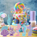 Mermaid Party Decorations Glitter Mermaid Table Centerpiece for
