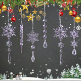 32pcs Crystal Christmas Ornaments for Christmas Tree