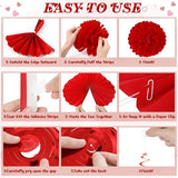 26PCS Valentines Decorations Happy Valentines BE MINE Banner Heart