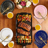 Black and Gold Party Supplies Includes 9" Paper Plates and Napkins