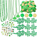 132Pcs St Patricks Day Accessories Party Favors Shamrock Glasses