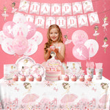 Ballerina Birthday Party Decorations Ballerina Party Tableware Kit