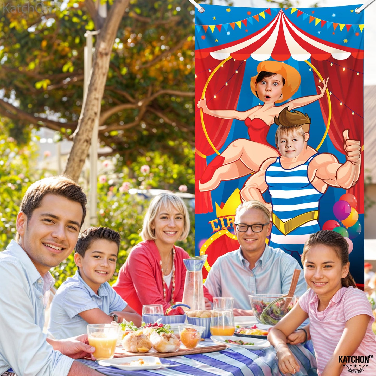 KatchOn, Large Carnival Photo Booth Backdrop - 72x36 Inch | Carnival