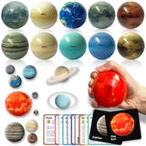 Space Balls Flashcards & Wall Stickers, Planet Toys For Kid 8-10,
