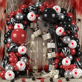 Halloween Balloon Arch Kit Bloody Balloons Garland Black and Red