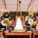 4 Set Black Gold Balloon Stand Kit for Birthday Decorations for 40th