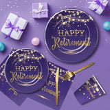 Retirement Decorations Paper Plates And Napkins Party Tableware