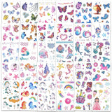 Ozepao Glitter Temporary Tattoo for Girls, 30 Sheets Mix Butterfly