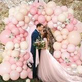 Ouddy Life 157 Pcs Pink Balloons Arch Garland Kit, Light Pastle Pink