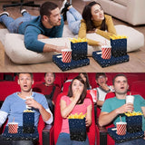 48Pcs Movie Night Supplies 24 Movie Night Snack Trays with 24 Popcorn