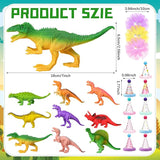 27 Pcs Colorful Dinosaur Cake Topper Animals Figures Birthday Party