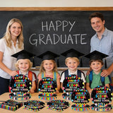 96Pcs Elementary Graduation Party Paper Plates and Napkins Goodbye