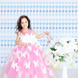 BRAVESHINE Iridescent Hanging Butterfly Foil Fringe Curtain - 2 Pack