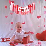 Valentine's Day One High Chair Banner Valentine's Day Themed First
