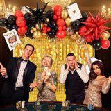 Casino Theme Party Decorations Casino Red Black Gold Balloon Garland